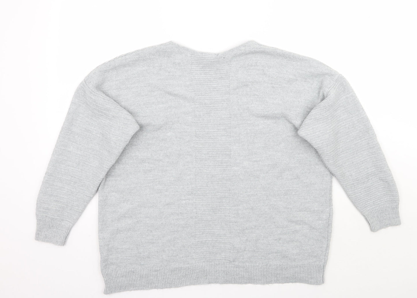 Topshop Womens Grey   Pullover Jumper Size L