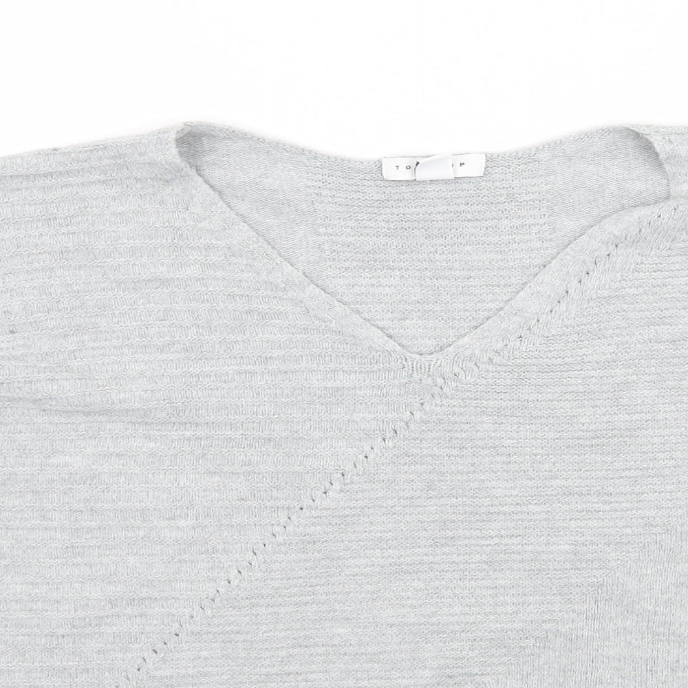 Topshop Womens Grey   Pullover Jumper Size L