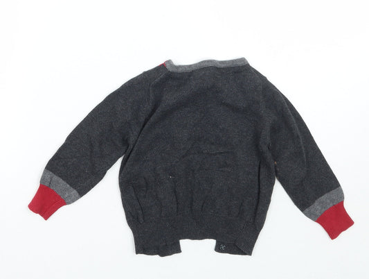 Shrinking Violet Girls Grey   Cardigan Jumper Size 12-18 Months
