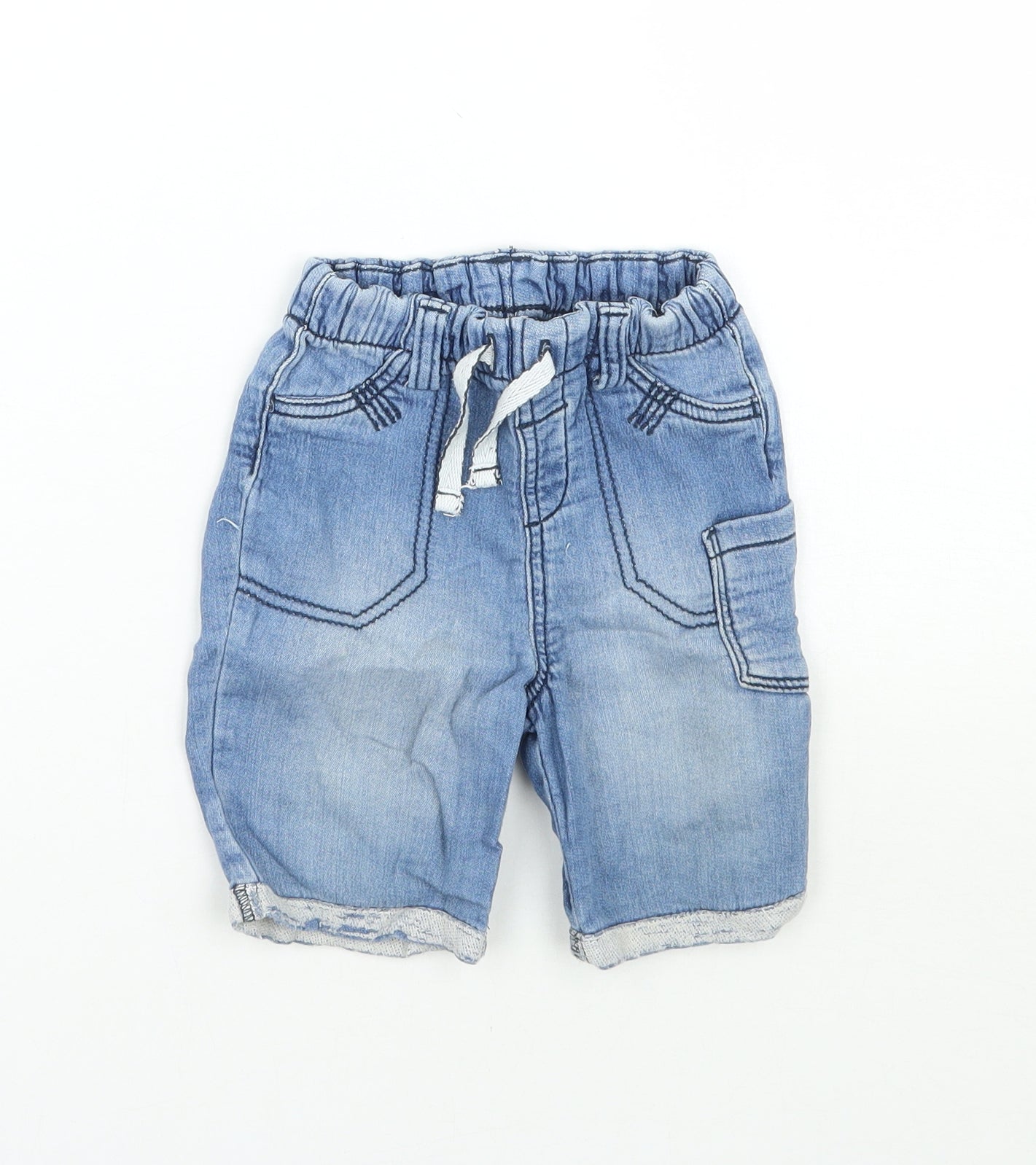 Nutmeg Boys Blue   Cargo Jeans Size 9-12 Months