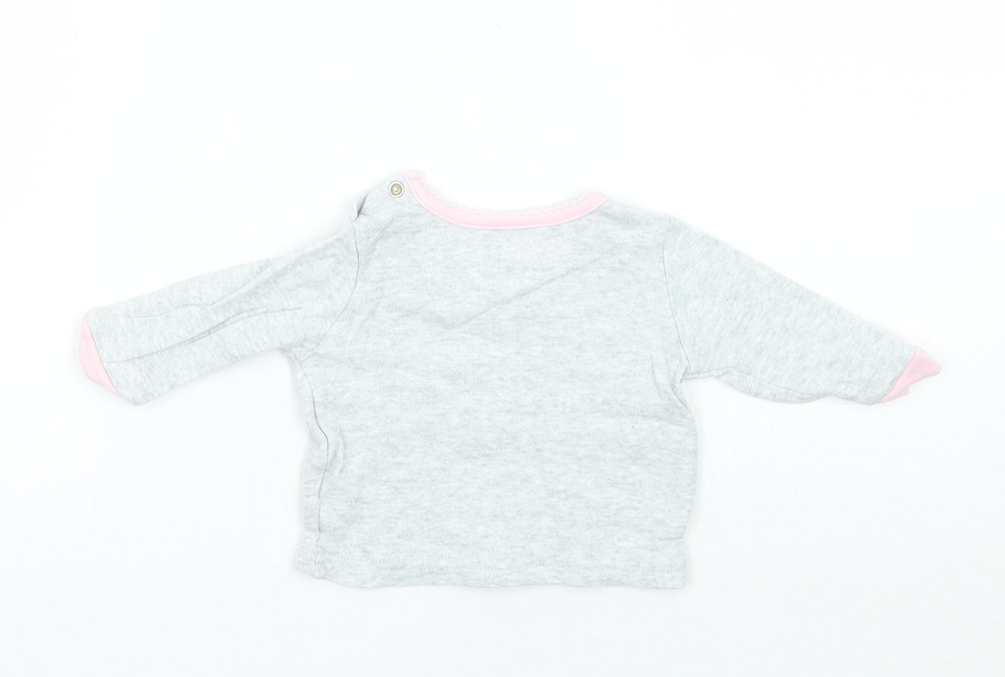 Primark Girls Grey   Basic T-Shirt Size 0-3 Months