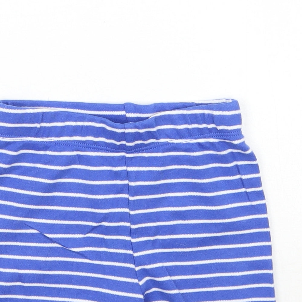 F&F Baby Blue Striped  Cropped Trousers Size 6-9 Months