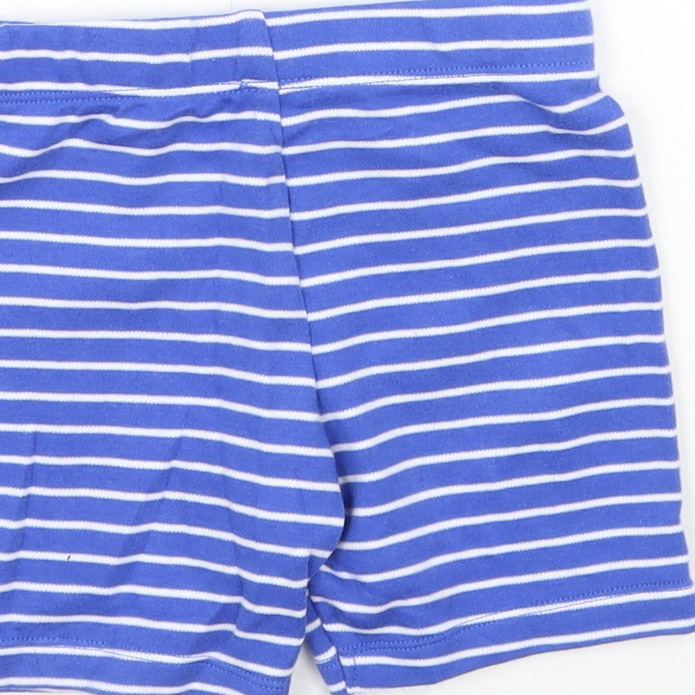 F&F Baby Blue Striped  Cropped Trousers Size 6-9 Months