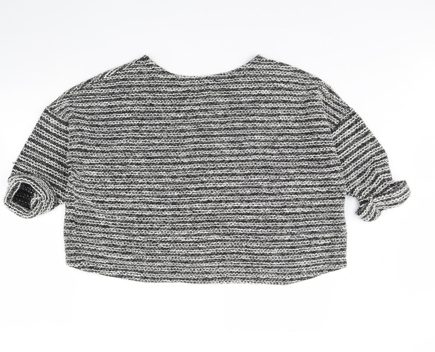 Atmosphere Womens Black Herringbone  Pullover Jumper Size M
