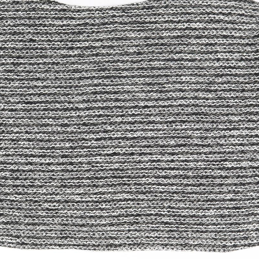 Atmosphere Womens Black Herringbone  Pullover Jumper Size M