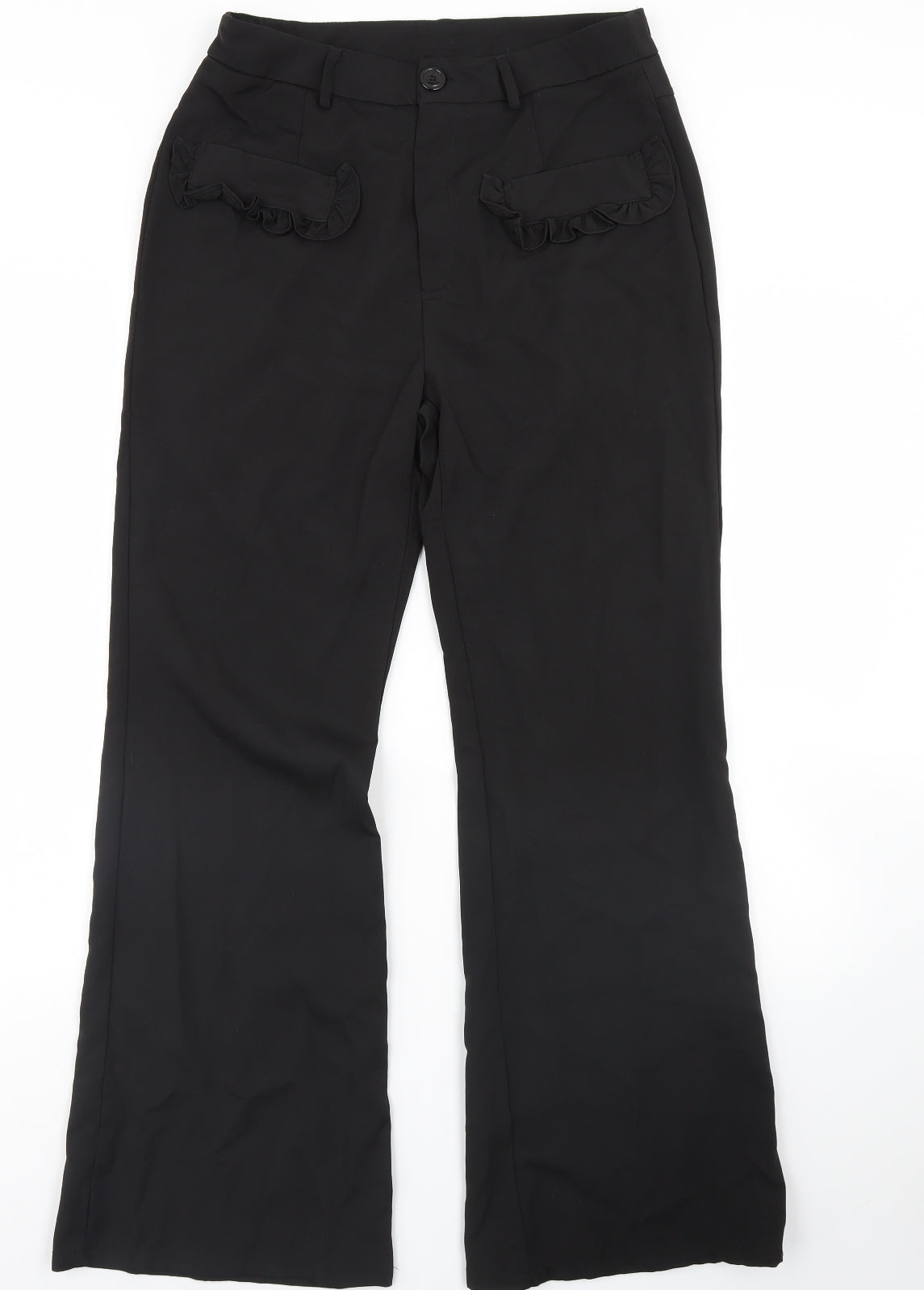 Preworn Womens Black   Dress Pants Trousers Size L L31 in