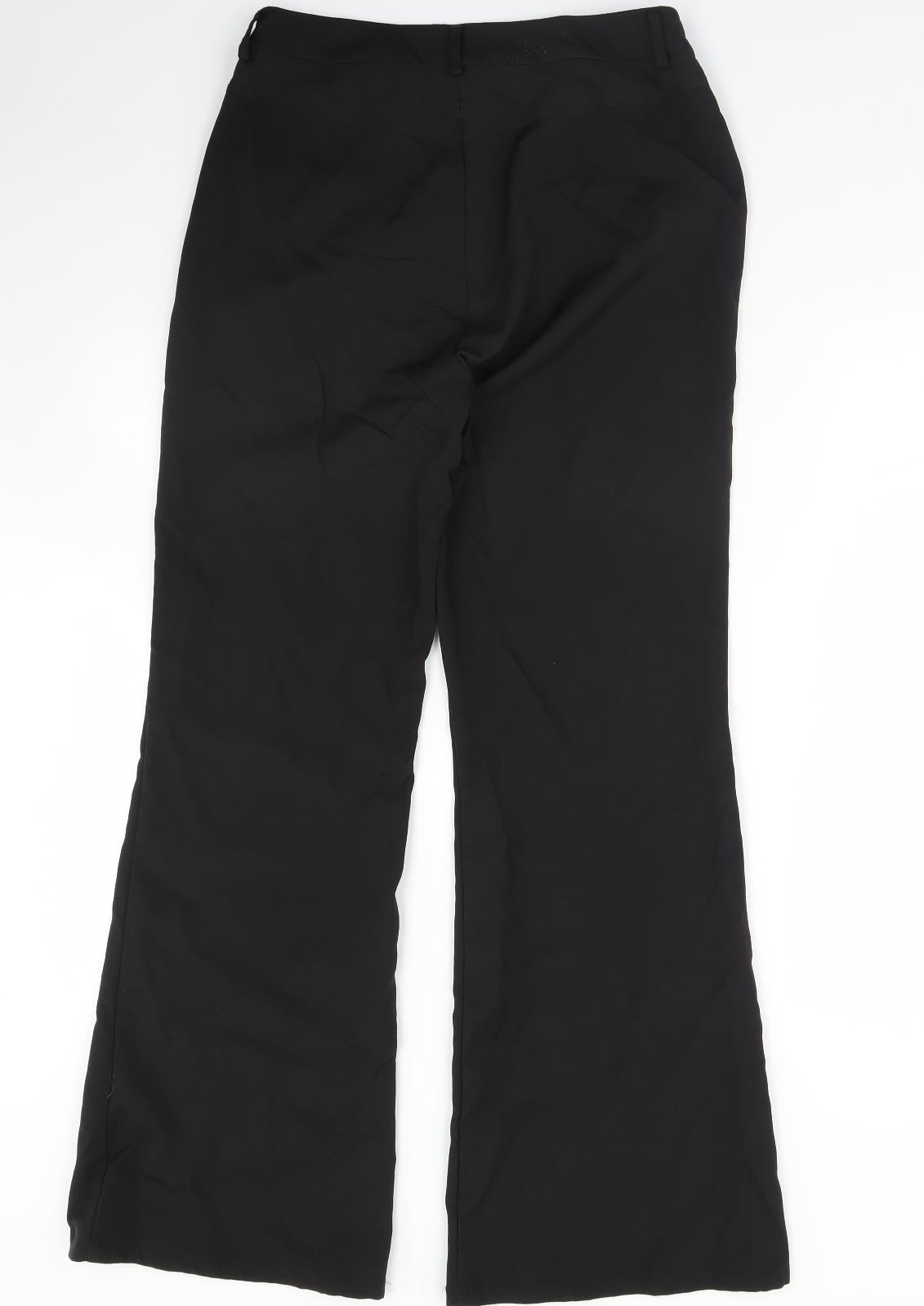 Preworn Womens Black   Dress Pants Trousers Size L L31 in