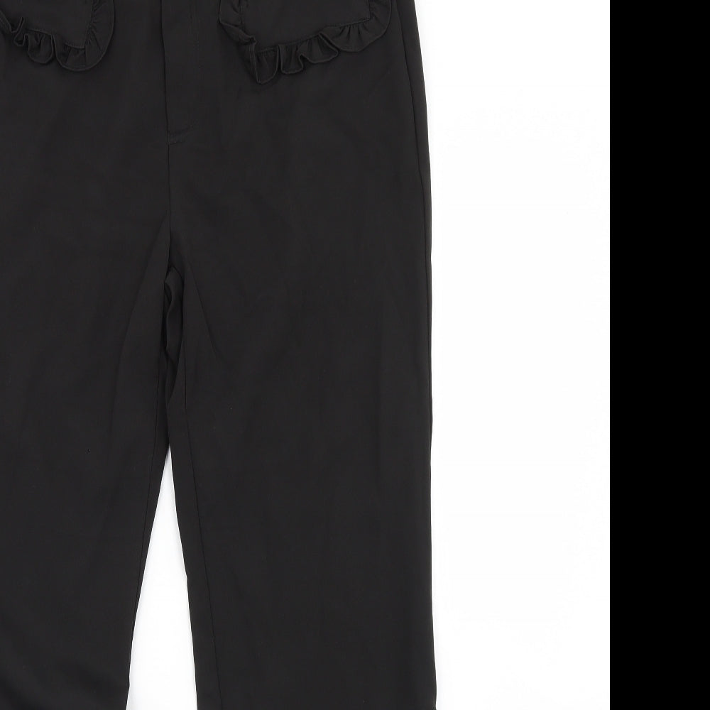 Preworn Womens Black   Dress Pants Trousers Size L L31 in