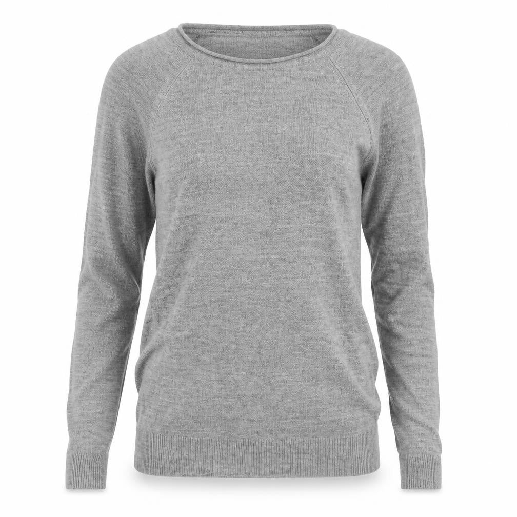 Front view of Atmosphere women’s grey jumper, size UK 8