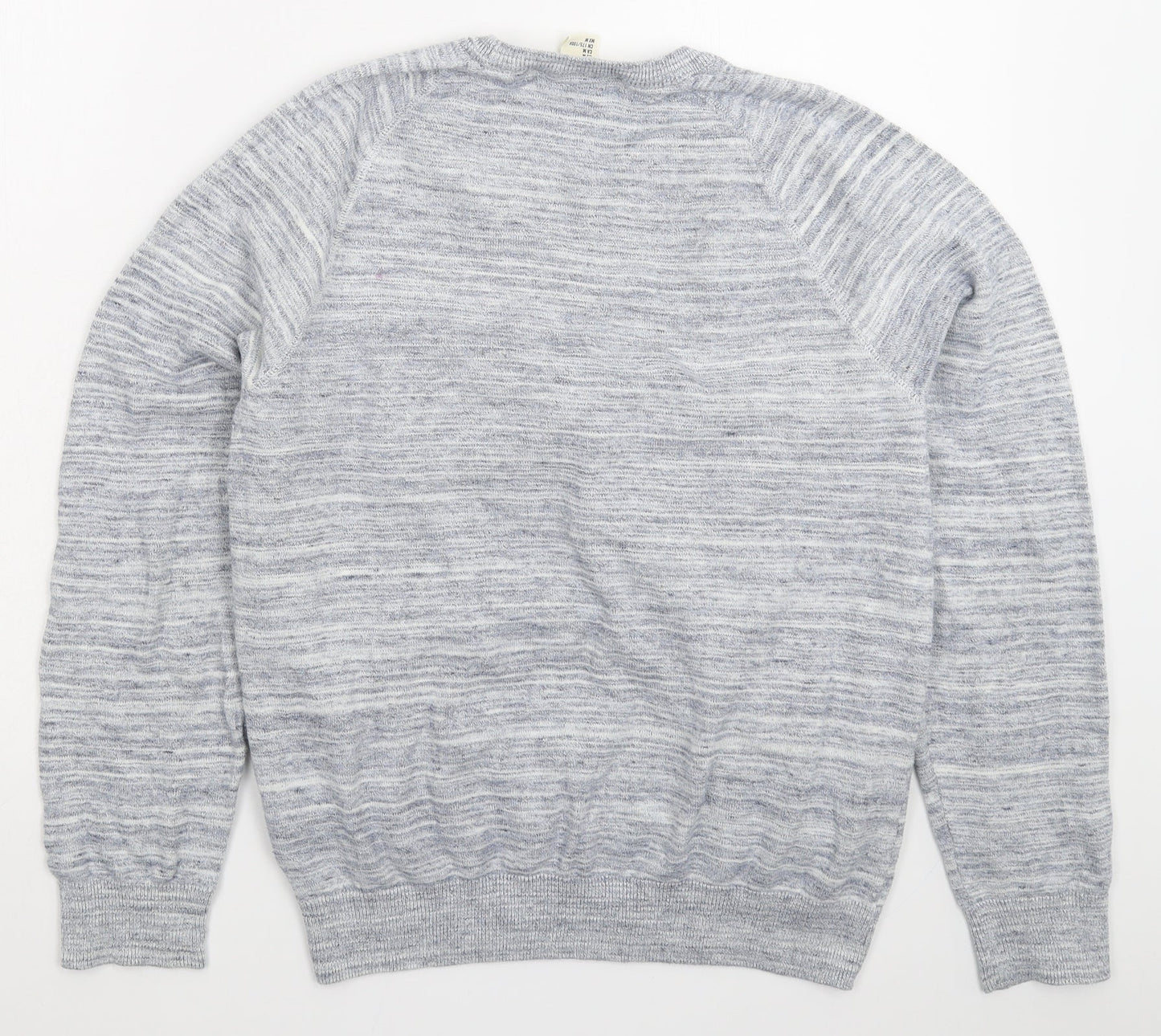 H&M Mens Blue  Knit Pullover Jumper Size M