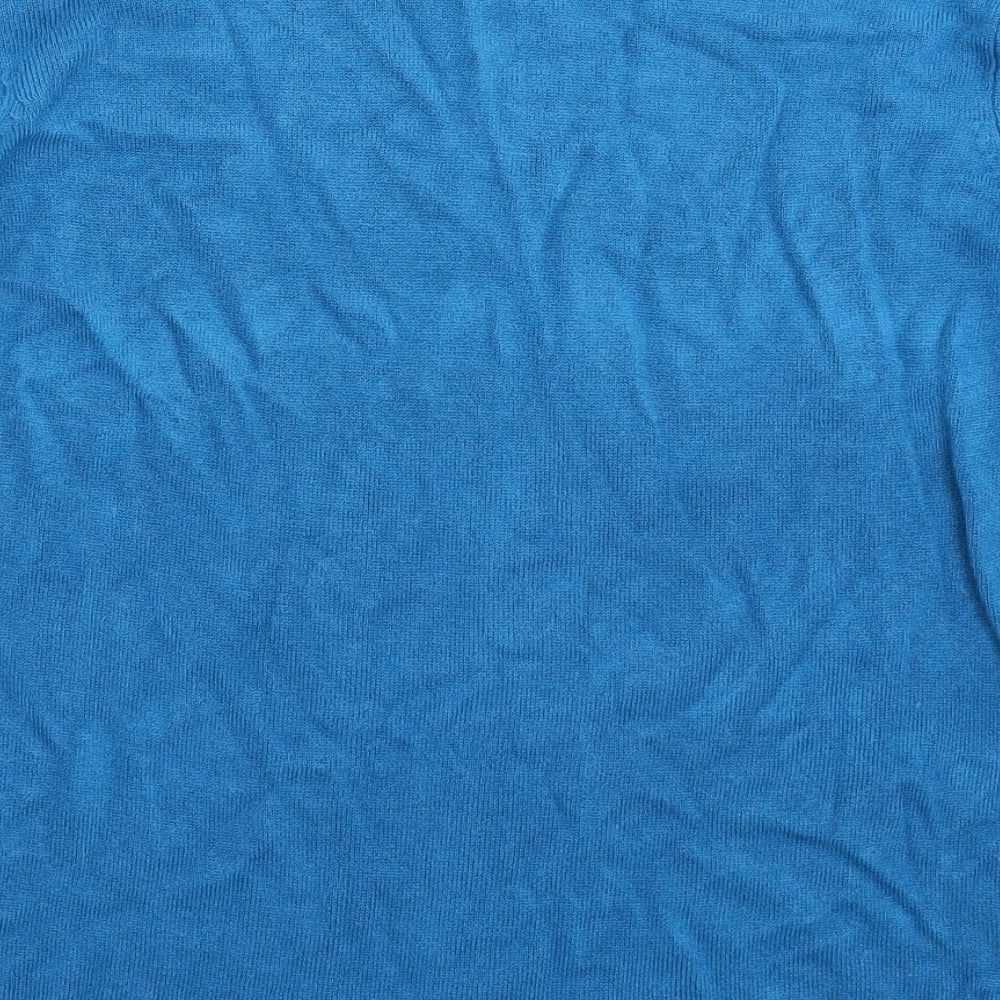 BM Womens Blue  Knit Pullover Jumper Size M