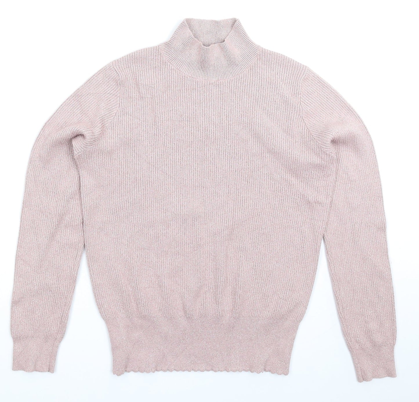 TU Womens Beige  Knit Pullover Jumper Size 12