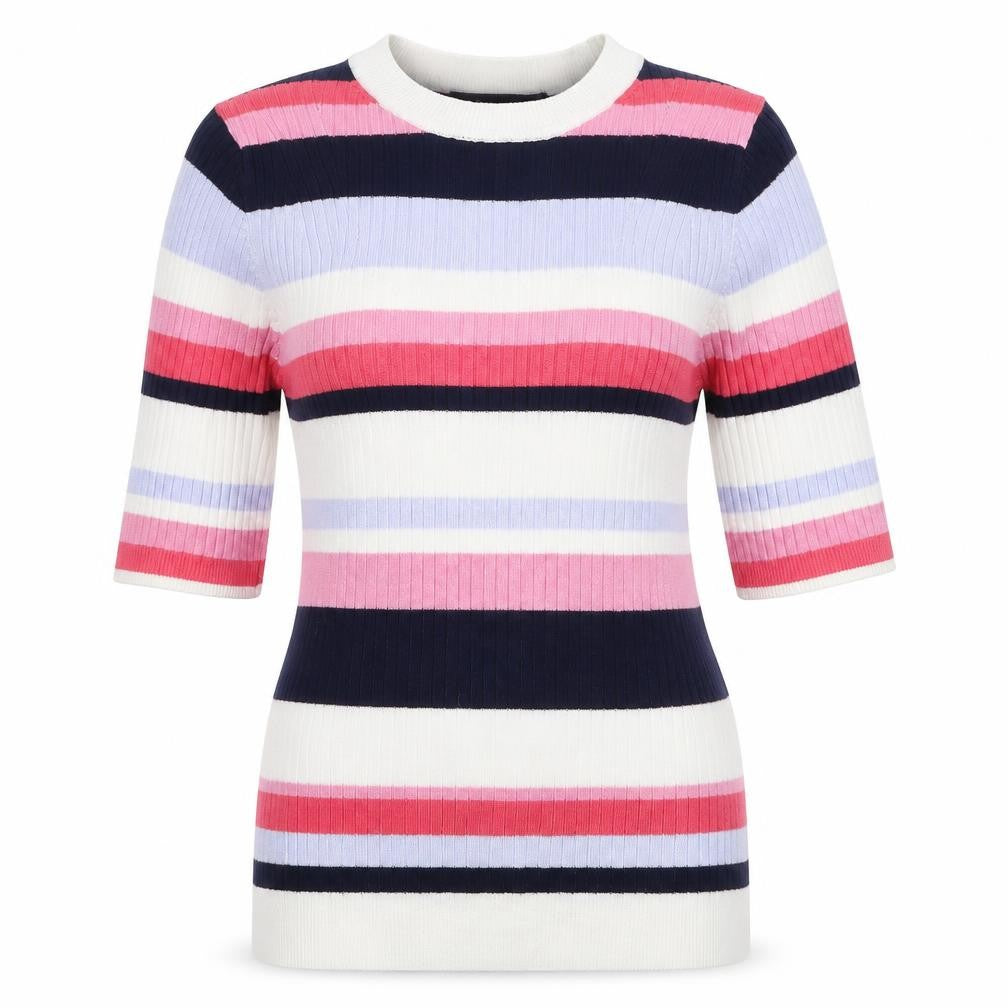 Marks and Spencer Womens Multicoloured Striped Knit Pullover Jumper Size 10