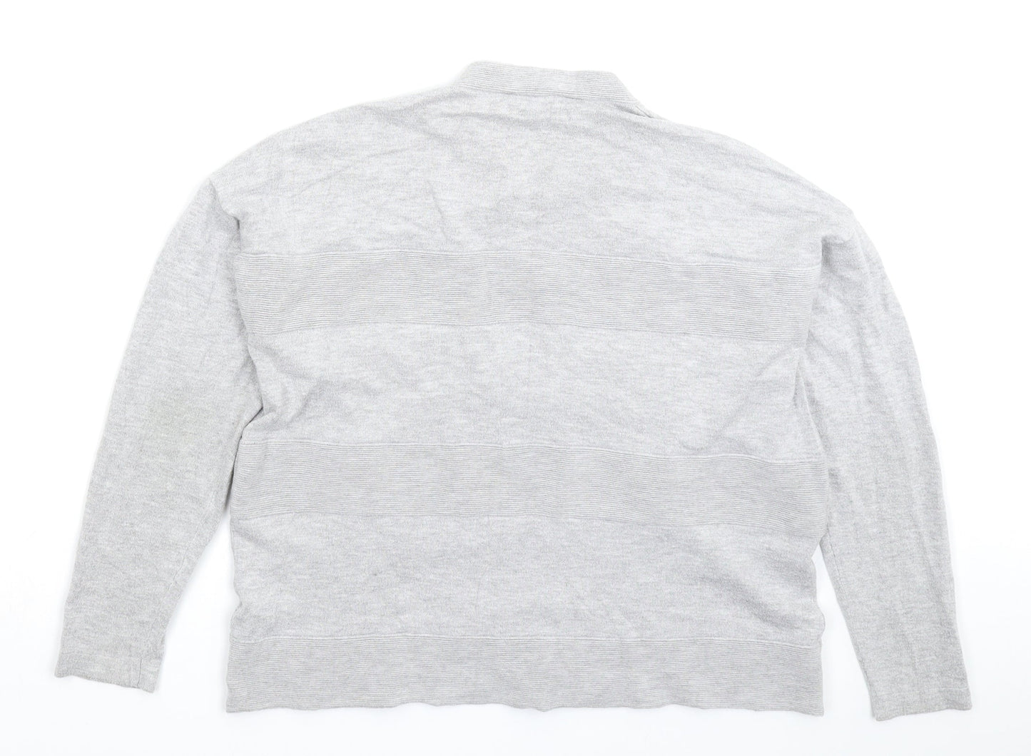 Dorothy Perkins Womens Grey  Knit Pullover Jumper Size 14