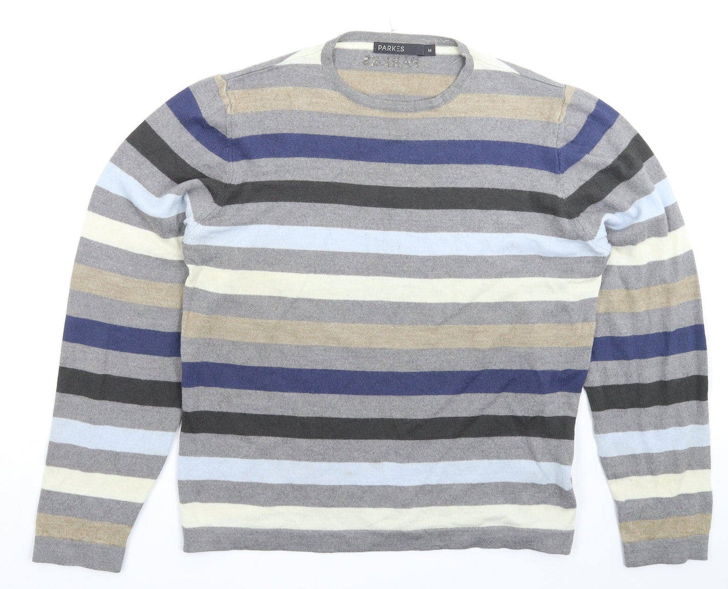Parkes Womens Multicoloured Striped Knit Pullover Jumper Size M