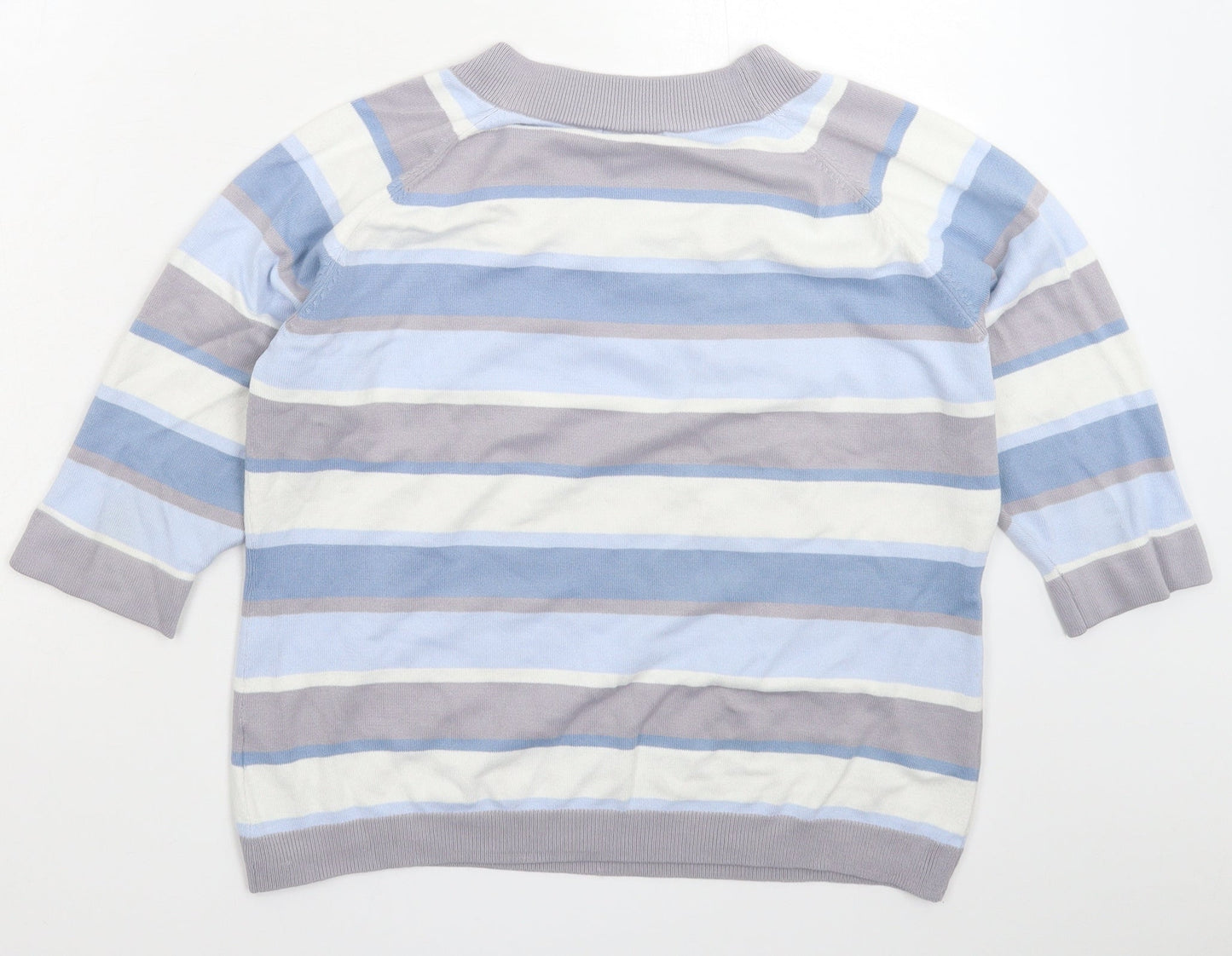 Bonmarché Womens Multicoloured Striped Knit Pullover Jumper Size L