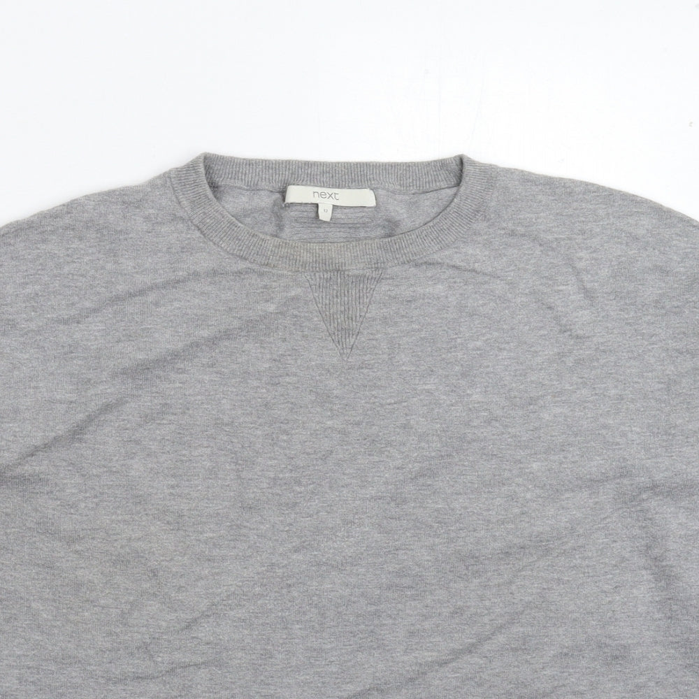 NEXT Womens Grey  Knit Pullover Jumper Size 12