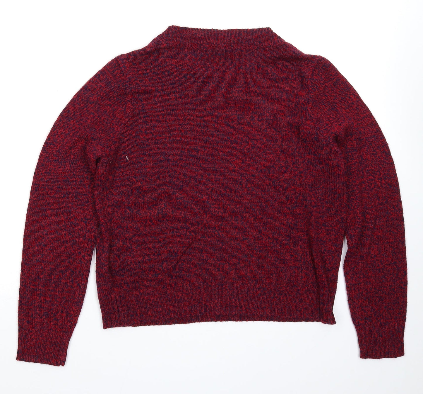 Divided Womens Red  Knit Pullover Jumper Size S