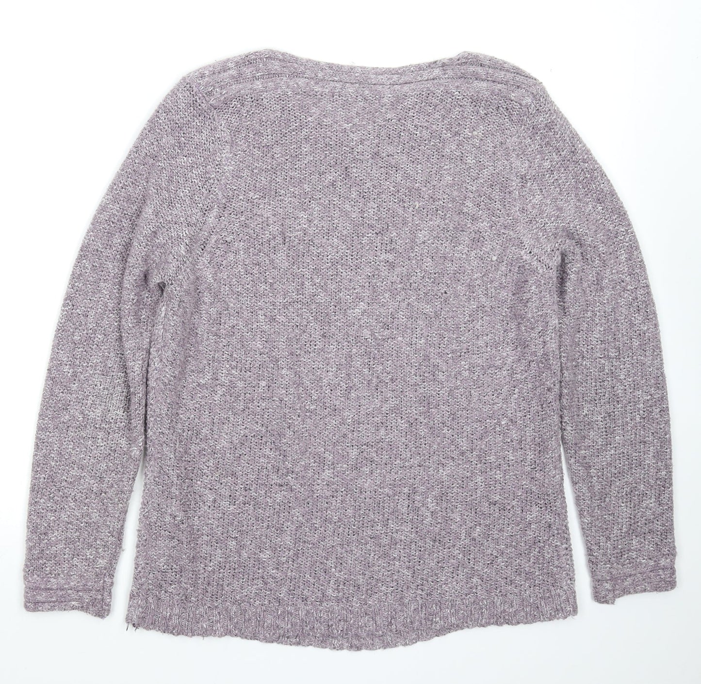 BM Womens Grey  Knit Pullover Jumper Size L