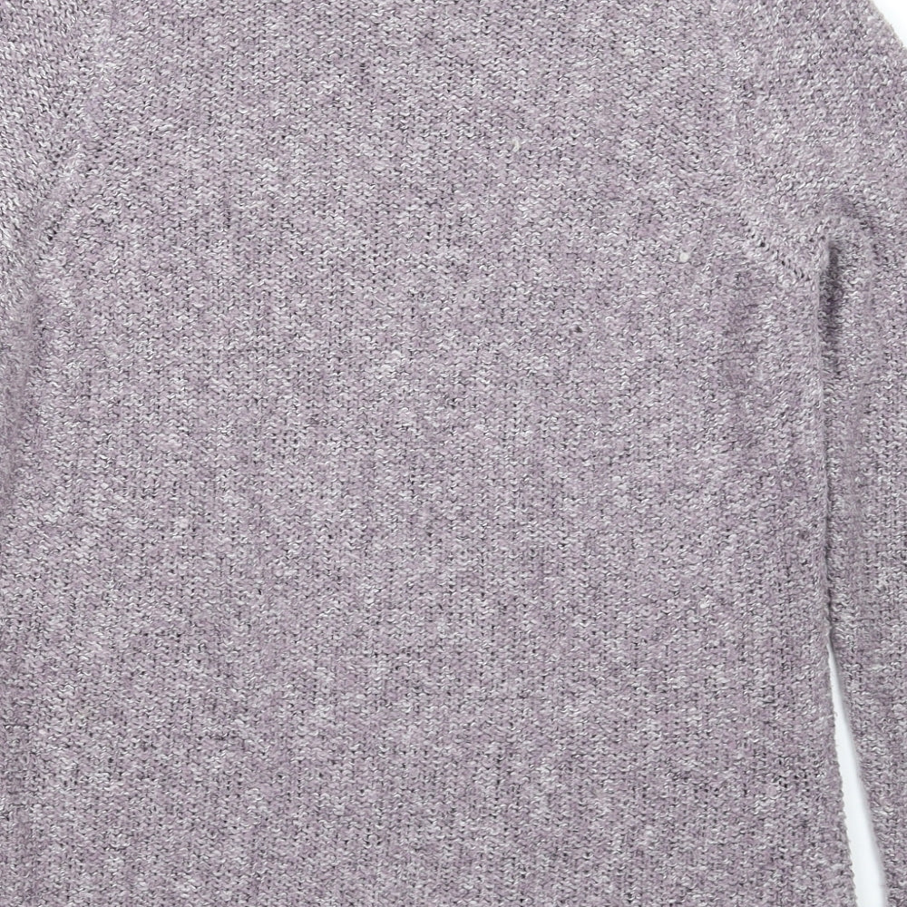 BM Womens Grey  Knit Pullover Jumper Size L