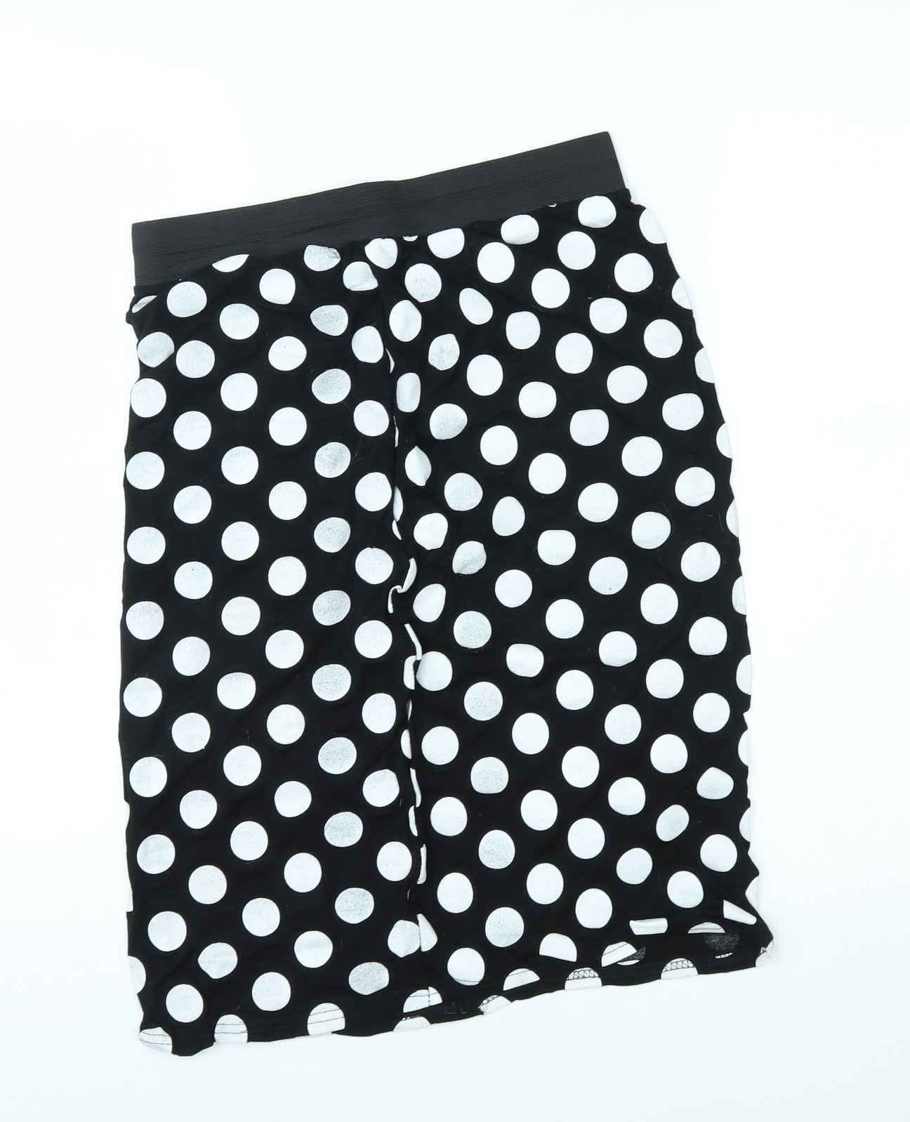 Preworn Womens Black Polka Dot  Straight & Pencil Skirt Size XL