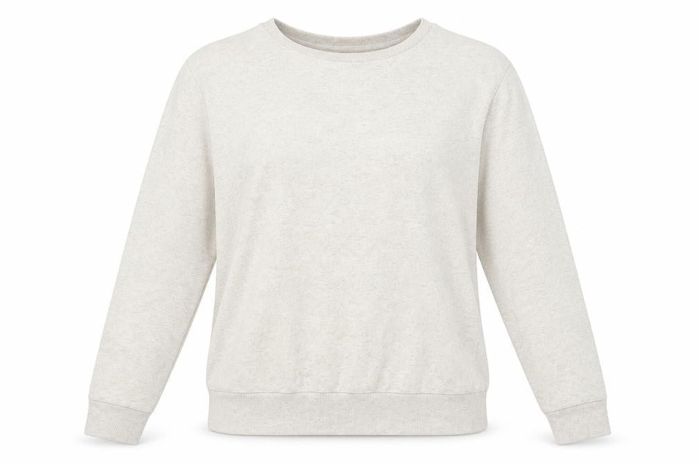 Front view of Atmosphere women’s beige jumper, size UK 14