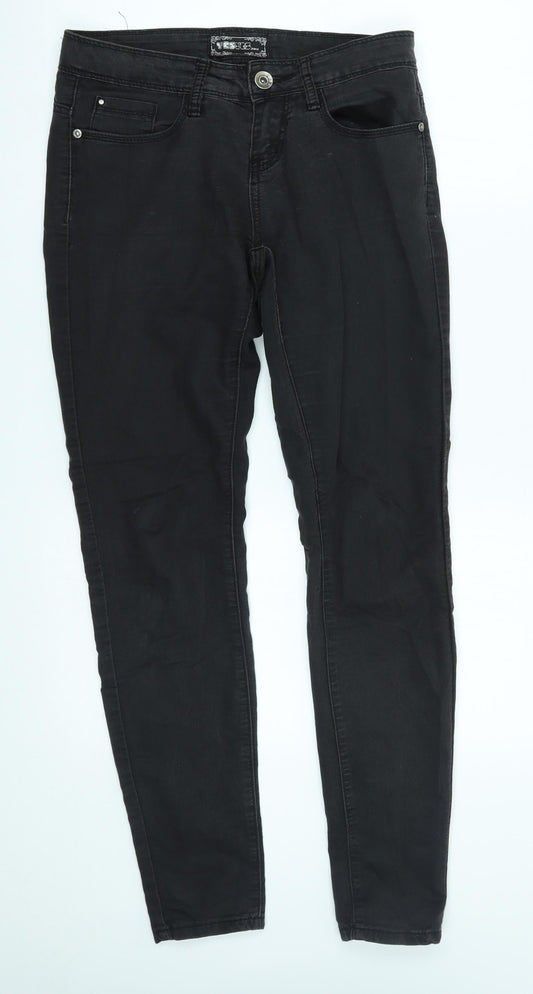 yesyes Womens Grey   Straight Jeans Size 8 L29 in