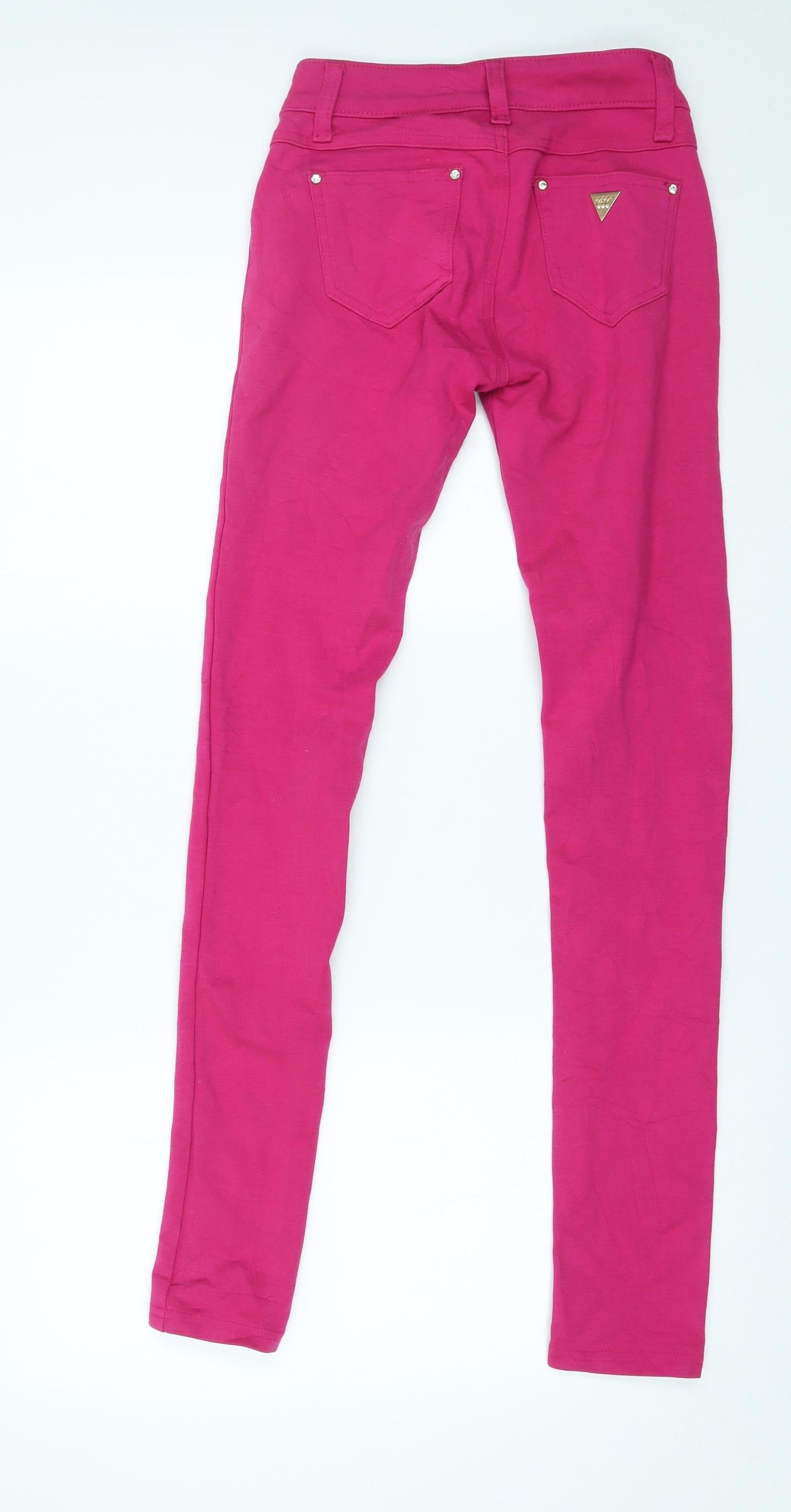 Preworn Womens Pink   Skinny Jeans Size 24 in L30 in