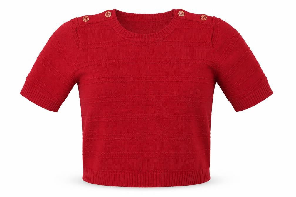 Falia Womens Red   Pullover Jumper Size M