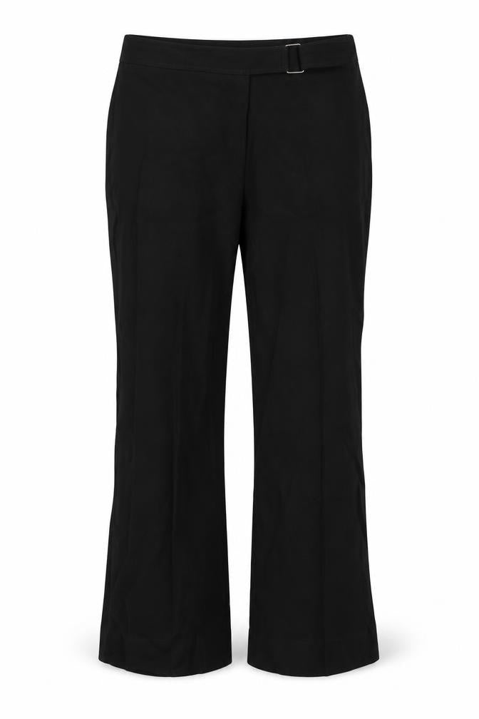 Front view of Evie women’s black dress pants trousers, size UK 14, 29-inch leg