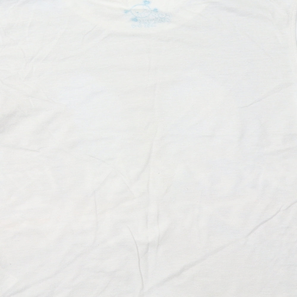 Pop Culture Girls White   Basic T-Shirt Size 6-7 Years  - NYC