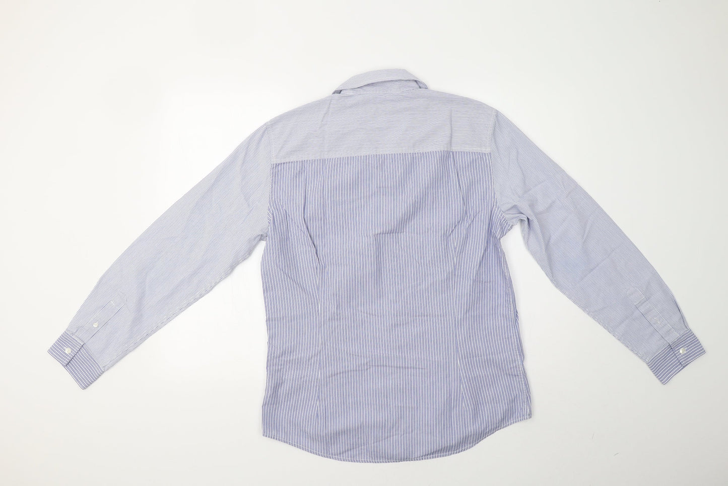 NEXT Mens Blue Striped   Button-Up Size M