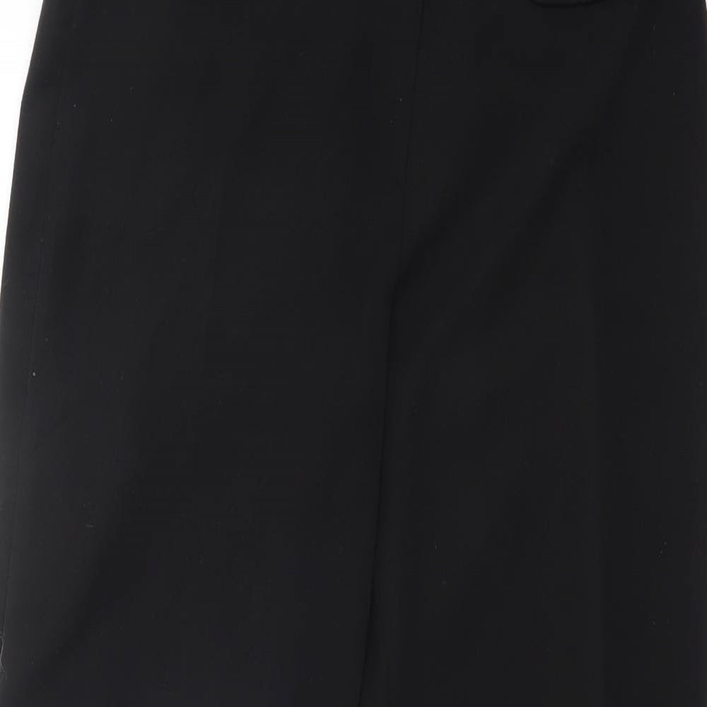 Classics Womens Black  Jersey Cropped Trousers Size 12 L31 in