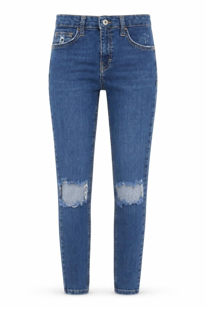 Topshop Womens Blue   Skinny Jeans Size 28 in L30 in
