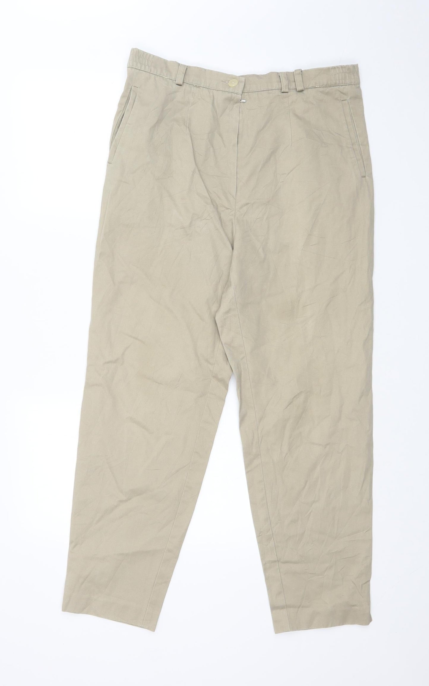 Preworn Womens Beige   Trousers  Size 34 in L27 in