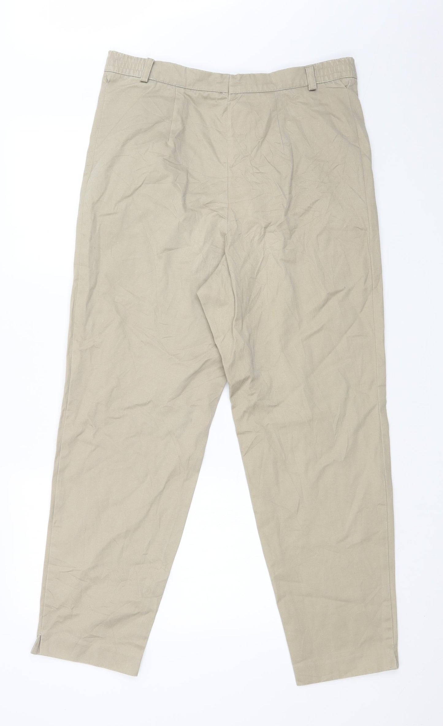 Preworn Womens Beige   Trousers  Size 34 in L27 in