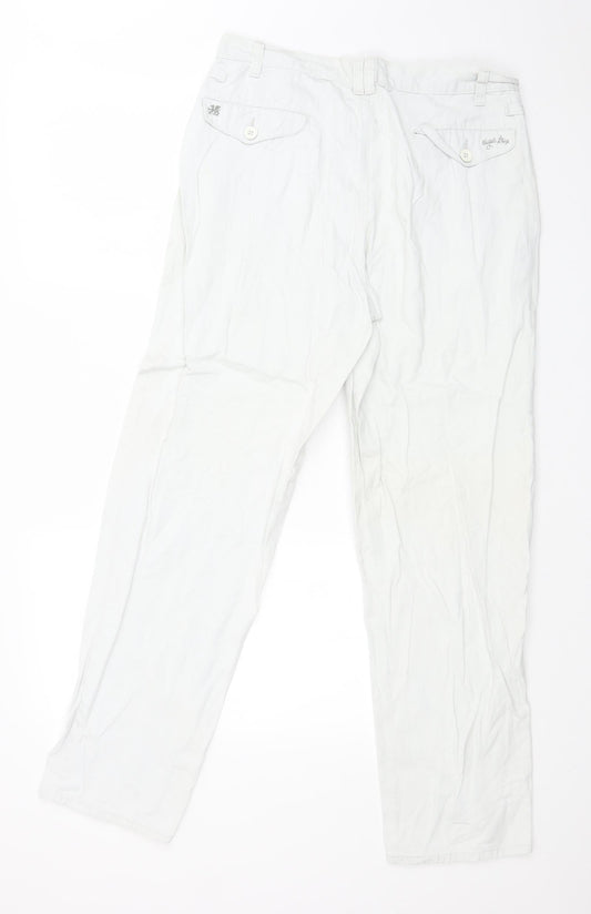 DUGELO LIKRICO Womens White   Straight Jeans Size 32 in L29 in