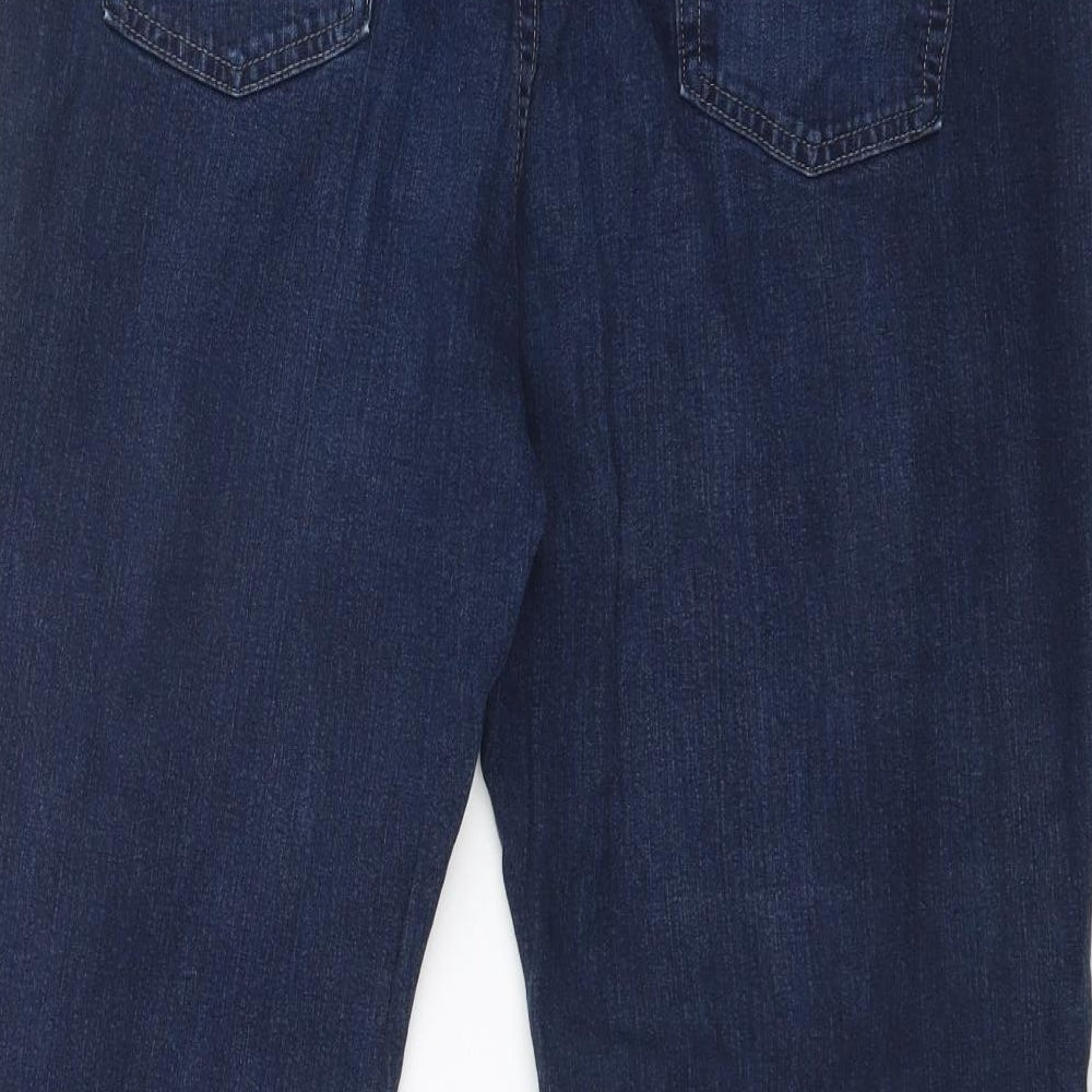 Preworn Womens Blue   Straight Jeans Size 38 L27 in