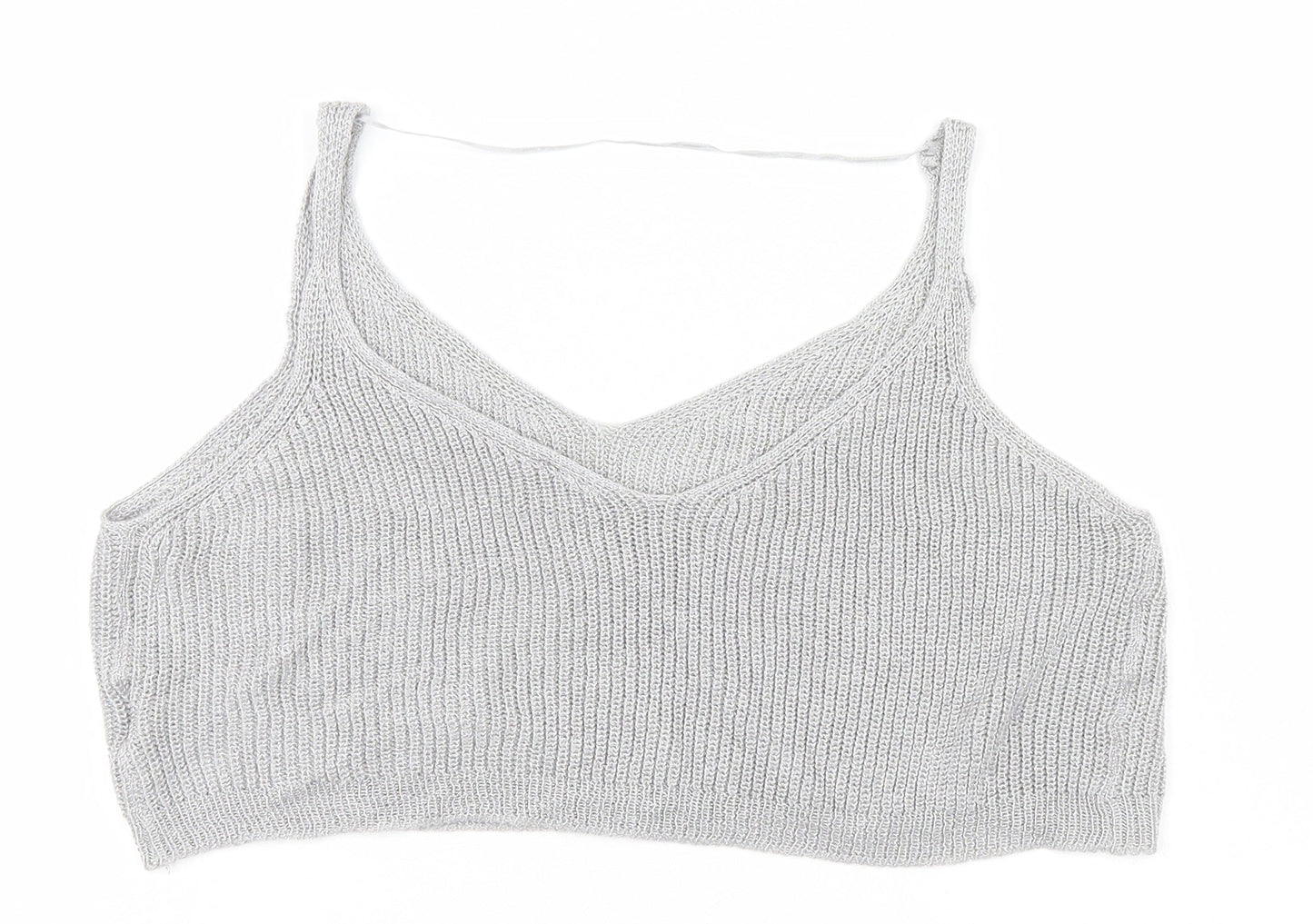 Sparkle & Fade Womens Silver   Basic Tank Size XS