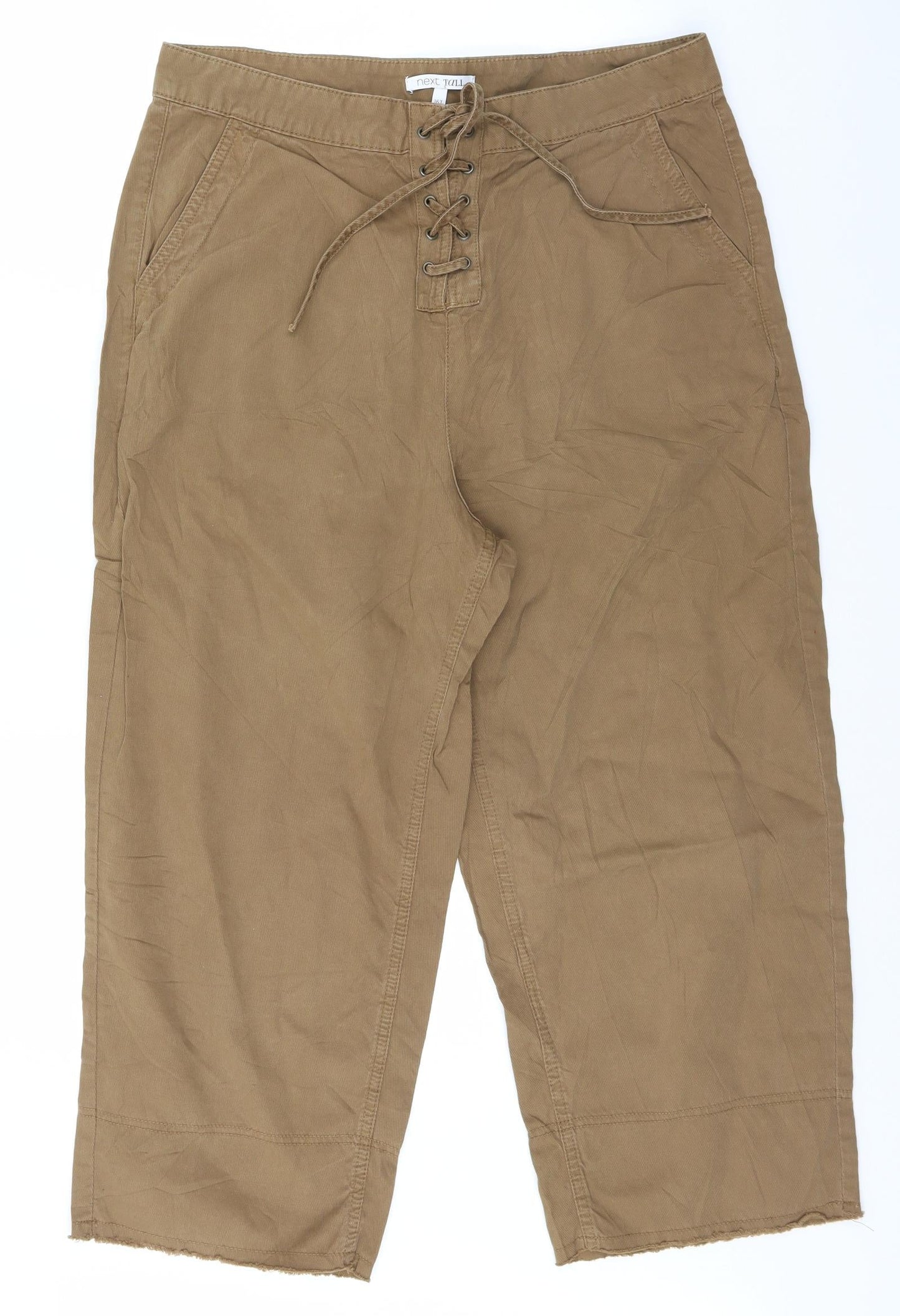 NEXT Womens Brown   Trousers  Size 16 L22 in