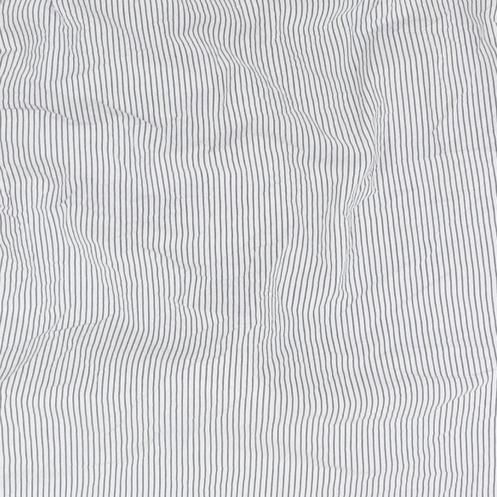 Marks and Spencer Mens White Striped   Button-Up Size 44