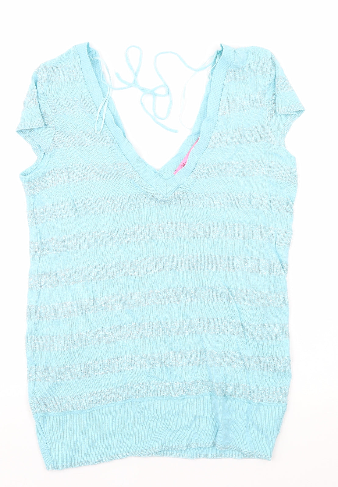 River Island Womens Blue Striped  Pullover Jumper Size 10
