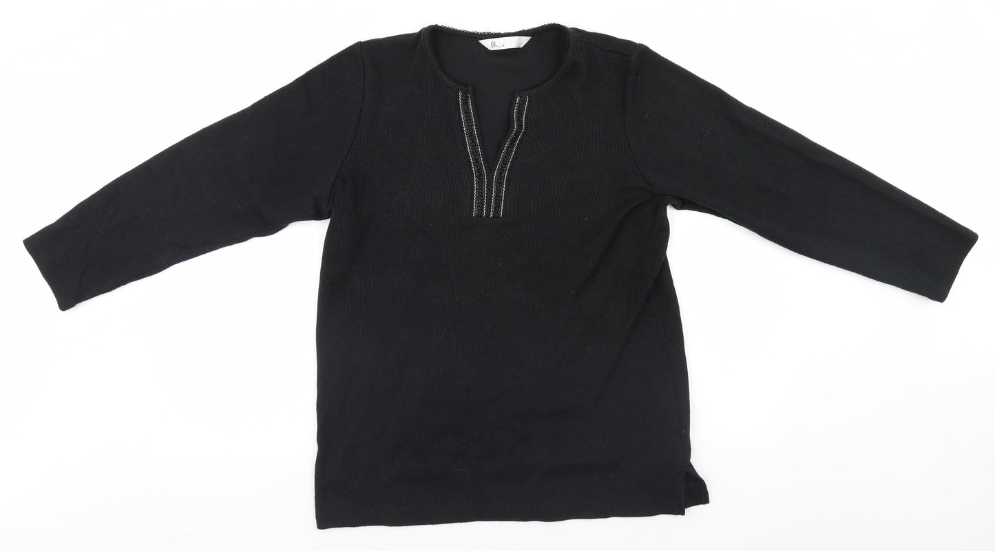 BHS Womens Black   Pullover Jumper Size 14