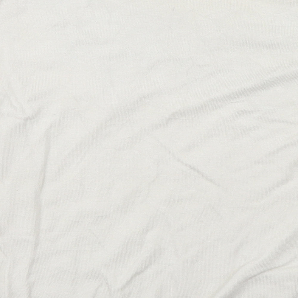 Marks and Spencer Womens White Floral  Pullover Jumper Size 8