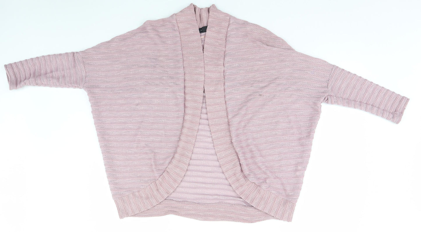 Atmosphere Womens Grey Striped  Cardigan Jumper Size 6