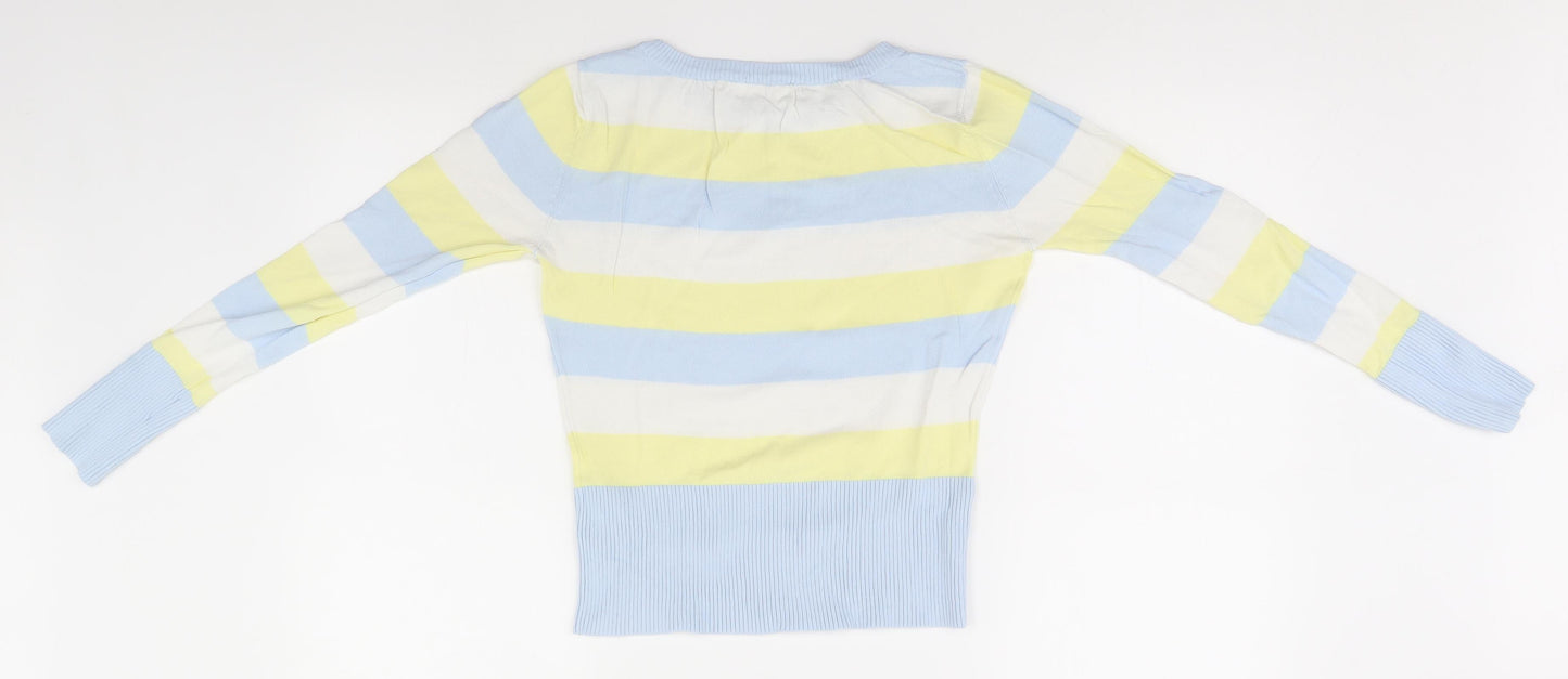 Preworn Womens Multicoloured Striped  Pullover Jumper
