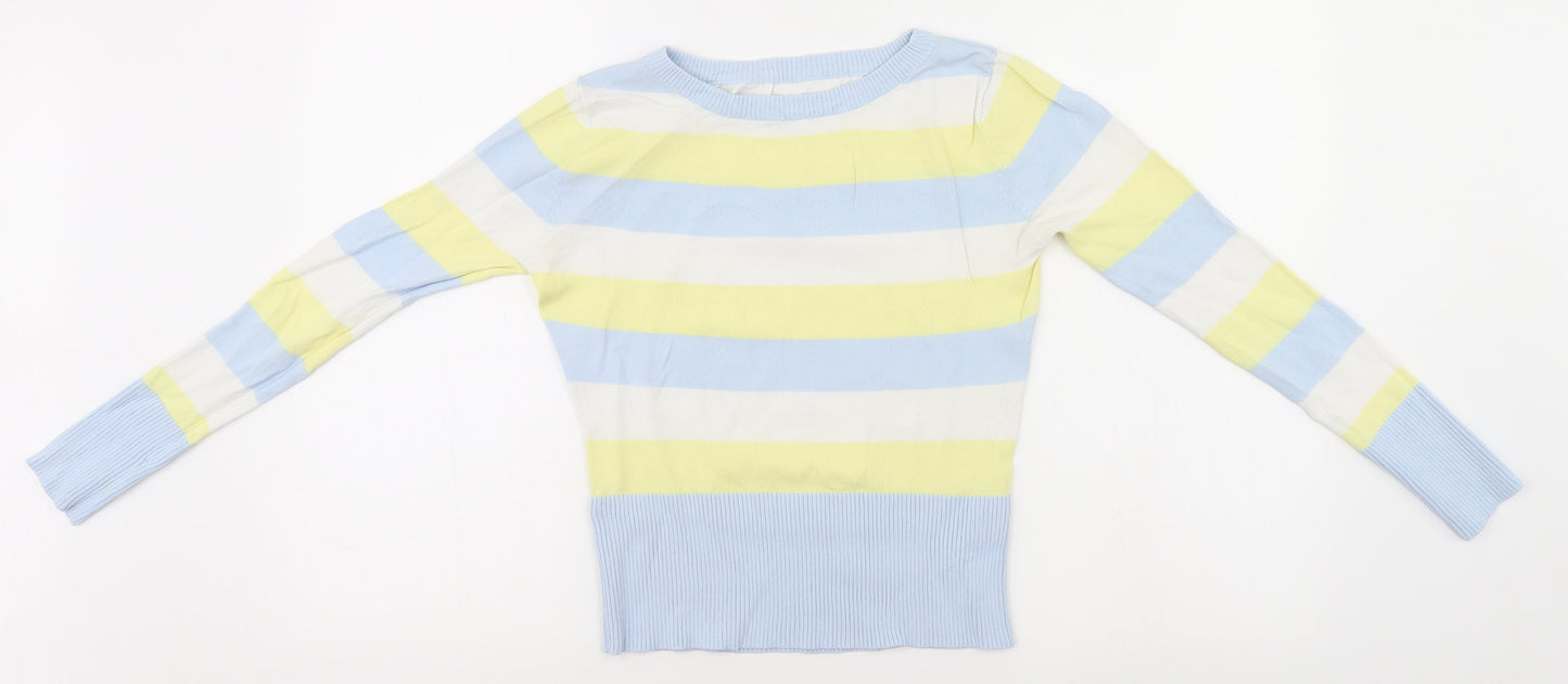 Preworn Womens Multicoloured Striped  Pullover Jumper