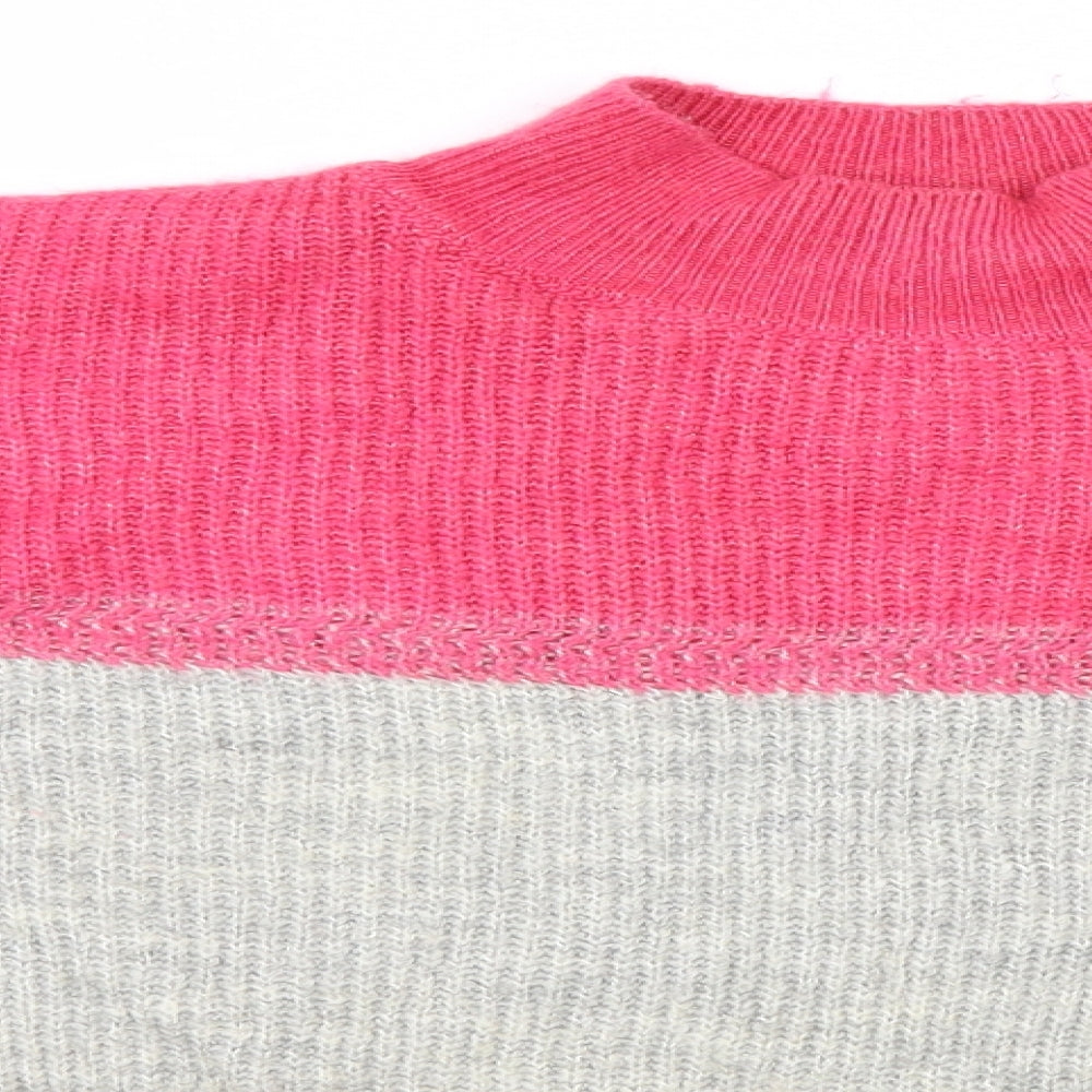 M&Co Womens Multicoloured Striped  Pullover Jumper Size 10