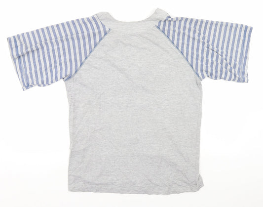 Preworn Mens Grey    Pyjama Top   - Baseball