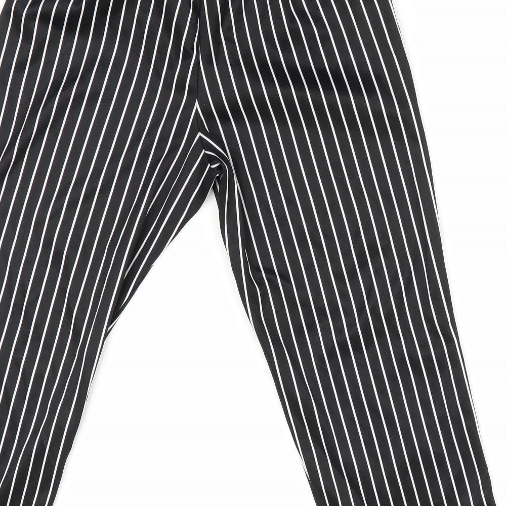 TU Girls Black Striped   Pyjama Pants Size 5-6 Years